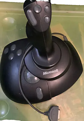 Microsoft SideWinder Precision Pro Video Games Controller Joystick -6 Bottoms-Bk • $18