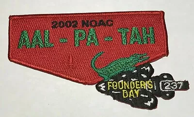 OA Lodge 237 Aal-pa-Tah Flap Mint 2002 NOAC Founders Day  DC2 • $5.49