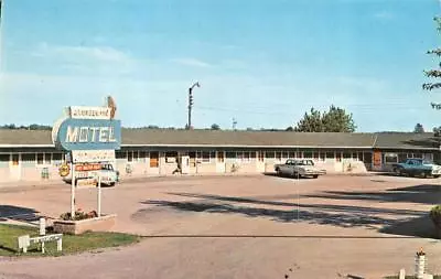 MARKLE IN Indiana  SLUMBER INN MOTEL  Roadside 50's Cars HUNTINGTON~WELLS CO'S • $4.23