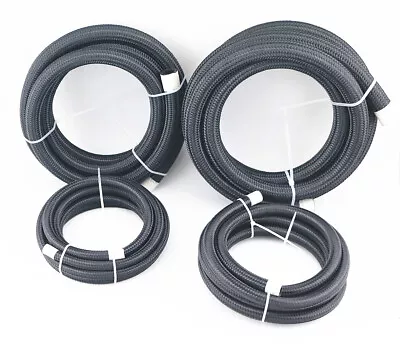 $12.99 • Buy AN6 0.34  Nylon & Stainless Steel Braided OIL FUEL Line Intercooler Vacuum Hose