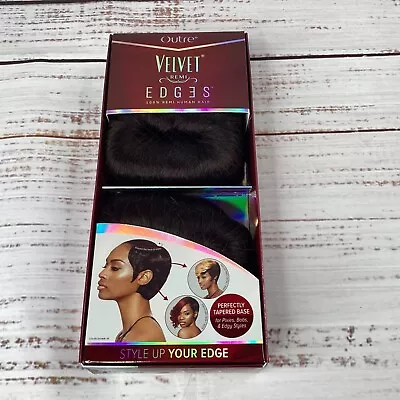 Velvet Remi Tara Edges #2 Darkest Brown 2” 3” Bundles Human Hair Track Extension • $14.99