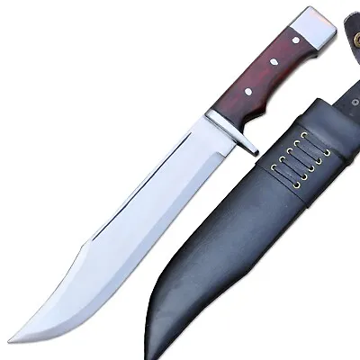 Large Bowie Knife- 11 Inches Long Blade Hammering Bowie-hunting Knife-Combat • $164.99