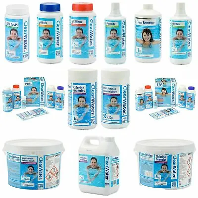 Bestway ClearWater Lay-Z-Spa Swimming Pool Spa & Hot Tub Chemicals & Kits UK • £11.98