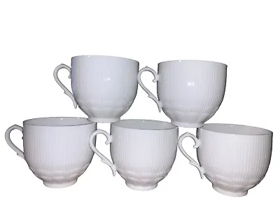 Kaiser Romantica All White - Set Of 5 Flat Cups 2 7/8  Tall Excellent Condition • $39.99