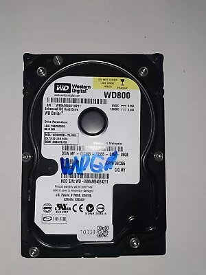 Western Digital Caviar 80GB 7200 RPM 3.5  WD800BB-75JHA0 IDE HDD • £0.99