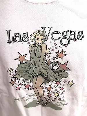 Las Vegas Marilyn Monroe Sweatshirt Color Changing Image Size S Solar Chameleon • $18.95