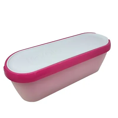 Tovolo Glide-A-Scoop Ice Cream Storage Tub  Freezer 1.5 Qt. Container Pink • £9.72