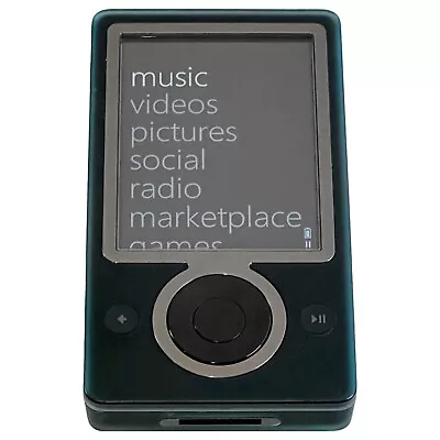 Microsoft Zune 1089 30GB Digital Media Player Black/Blue (WORKS GREAT) • $69.99