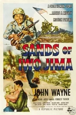 Sands Of Iwo Jima John Wayne Cult Movie Poster Print • $6.49