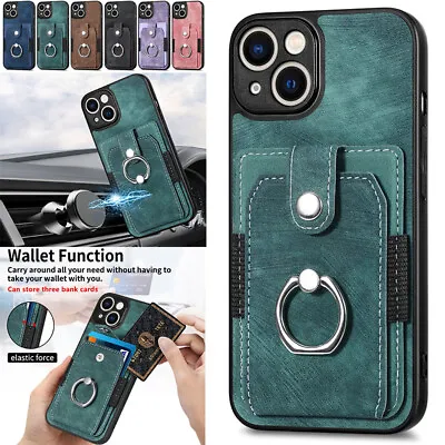 $15.98 • Buy For OPPO A16 A17 A54 A78 A9 Reno8 Shockproof Magnetic Card Ring Stand Case Cover