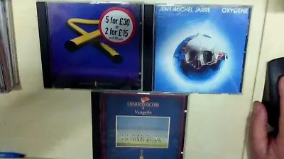 Jean Michel Jarre - Vangelis - Mike Oldfield 3 X CD Job Lot) • £3