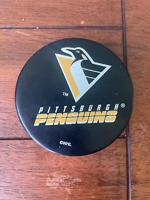 Vintage Pittsburgh Penguins NHL Puck Inglasco Hockey • $7.99