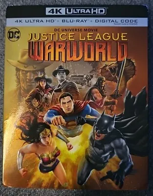 Justice League: War World 4k Ultra Hd + Blu-ray Brand New Sealed  • $55