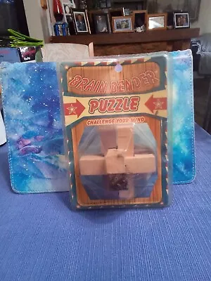 NEW Brain Bender Wooden Puzzle Game Challenge Your Mind Ages 6+ • $5