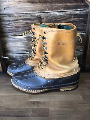 Vintage Cabelas Duck Boots USA Made Size 12 Men's Gore Tex Hunting Fishing • $60