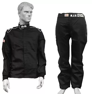 Rjs Racing Equipment Elite Fire Suit 3.2a/1 Black 2 Piece Adult Small • $169.99