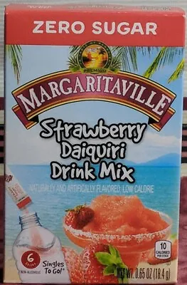 Margaritaville Zero Sugar Strawberry Daiquiri Drink Mix 6 Sticks 18.4g BB:01/24  • $2.53