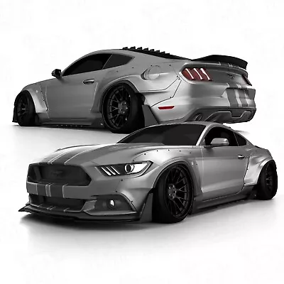 Wide Body Fender Flares Set V1 (front+rear) For Ford Mustang VIth S550 S1/S2 (15 • $1700