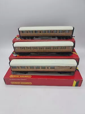 3x Hornby LNER Coaches 2x R435 1x R436 • £27.95