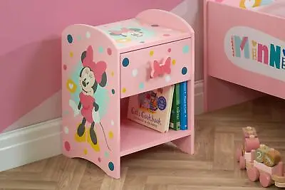Official Disney Minnie Mouse Bedside Table Childrens • £39.99