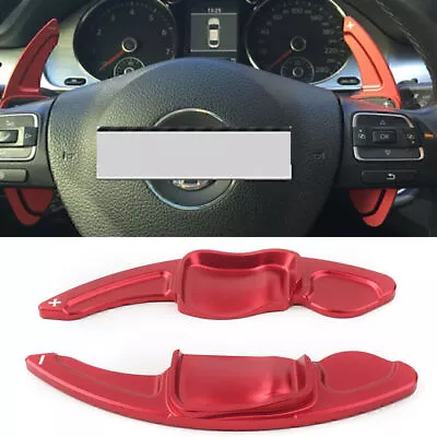 2x Red Steering Wheel DSG Paddle Extension Shift For VW Golf Jetta GTI R MK5 MK6 • $24.36