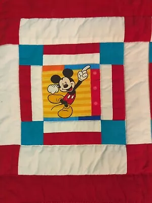 Mickey Mouse Disney Pluto Quilt Table Runner 13  X 29  Handmade Machine Stitched • $29.98