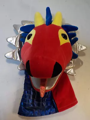 Manhattan Toy Company Zylon Red Dragon Plush 14” Hand Puppet Plush Character Toy • $50