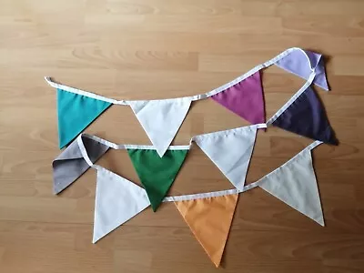  Fabric Bunting Wedding Campervan Multicoloured • £4