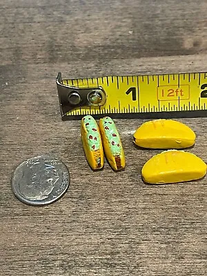 1:12 Scale X4 Tacos Lot Snacks Miniature Dollhouse Mini Tiny Food Accessories  • $9