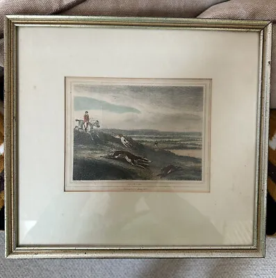 Hand Colored Engraving Coursing  Equestrian Horses Published 1834 • £120.64