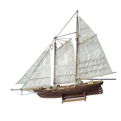 $19.14 • Buy AMERICA America's Cup Yacht Wood Model Kit 16 Inch 1/120 Scale Boat Sailboat