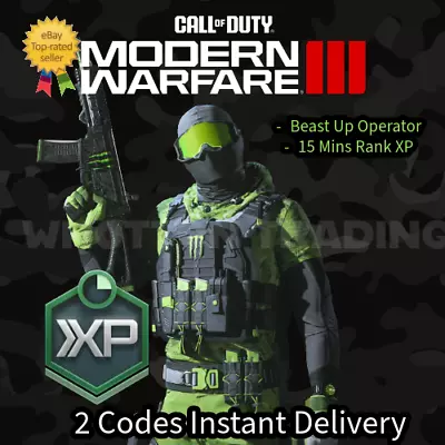 Call Of Duty Modern Warfare 3 Monster Beast Up Operator Skin COD MW3 2xp • £6.99