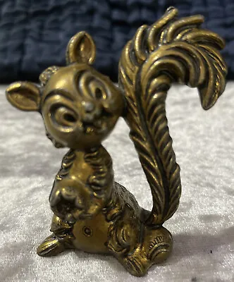 Vintage Mod Dep Italy Metal Squirrel Figurine • $20