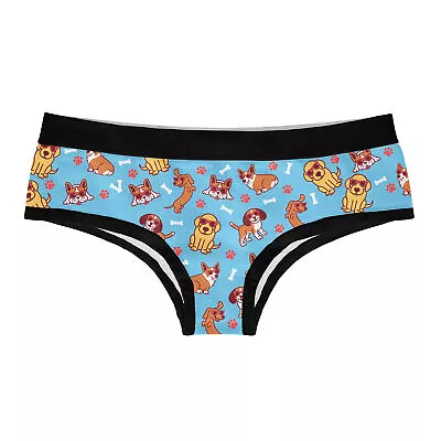 Womens My Dog Thinks Im Cool Panties Funny Saying Graphic Bikini Brief Underwear • $7.70