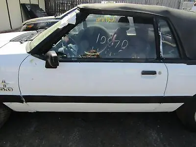 FRONT DOOR SHELL WHITE FORD MUSTANG CONVERTIBLE Left 87 88 89 90 91 92 93 • $310.50