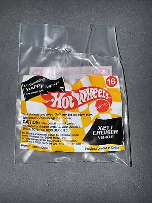 VINTAGE 1994 McDonald's Happy Meal Toy Hot Wheels X21J Cruiser SEALED • $0.99