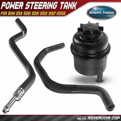 Power Steering Reservoir & Hose Kit For BMW E39 525i 528i 530i 1997-2003 • $39.24