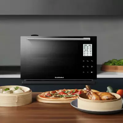 GALLIDEI 2050W 28L Convection Oven With STEAM Function TouchScreen Black Glass • $373.28