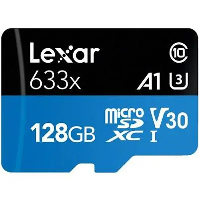 128GB Micro SD Card U3 Lexar For Nextbase 612GW 622GW 522GW 322GW 222X Dash Cam • £12.89