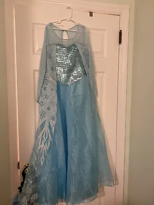 Disney Frozen Elsa Dress Costume Childs Size Med 7-8 • $15