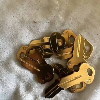 Lot Of 10 New Kaba Ilco 1041G Cg1 Key Blank Brass Chicago Lock Uncut Vintage • $9.41