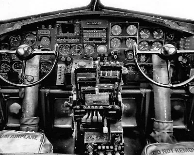 B-17 Flying Fortress Control Columns & Instrument Panel WWII WW2 8x10 Photo 88b • $7.43