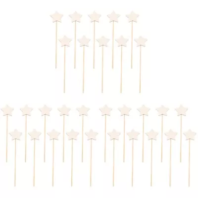 30 Pcs Princess Stick Fairy Wands Party Favors Wooden Wands For Girls • £21.45