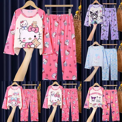 Cute Kuromi Pajamas Pyjamas Pjs Set Kids Girls Long Sleeve Loungewear Clothes • $16.25