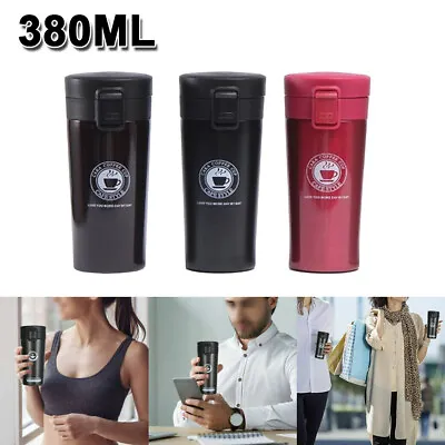 $9.59 • Buy 380ML Travel Coffee Mug Stainless Steel Thermos Tumbler Cup Thermal Vacuum Flask