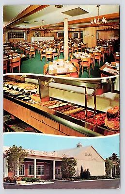 1960 Vintage Buffet Scene~Sweden House Multiview~St.Pete Florida FL VTG~Postcard • $4.95