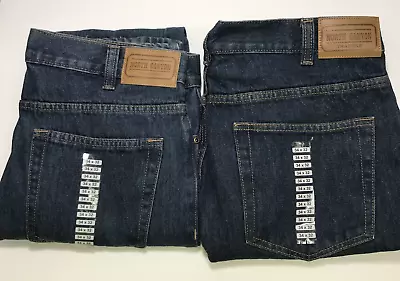 New North Canyon Traders Heavyweight Men's 5-Pocket Jeans 34Wx32L 2 Pair Lot • $35