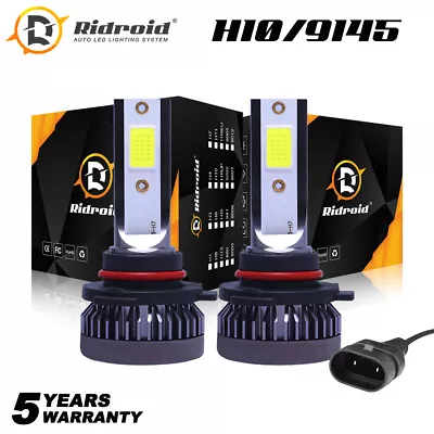 2PCS Mini 9145 9140 H10 LED Fog Light Headlight Bulbs 120W 26000LM 6000K White • $10.98