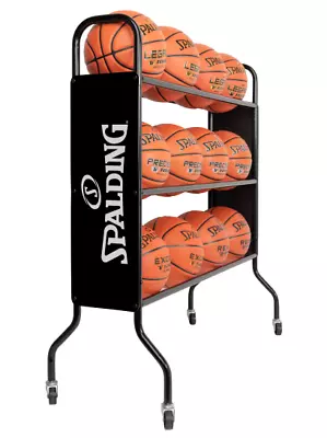Spalding Ball Cart For Basketball Or Volleyball Or PE Holds 12 Balls Storage • $165