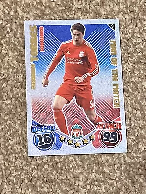 Match Attax 2010/11 Fernando Torres Man Of The Match Liverpool 10/11 • £4.25